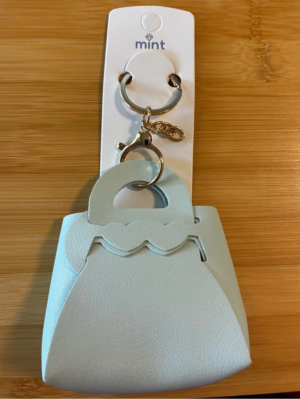 Mint Light Blue Mini Handbag Keychain/Bag Charm